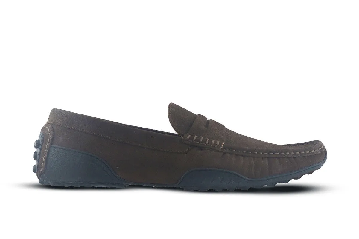 Roland Dark Brown Penny Loafers