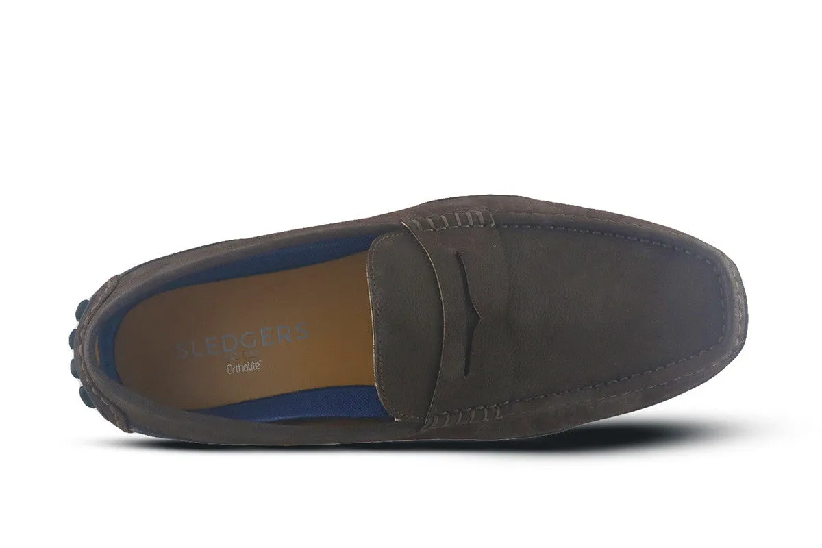 Roland Dark Brown Penny Loafers