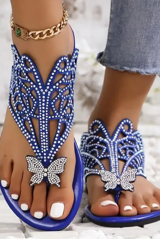 Rosalia - Stylish Leather Sandal With Butterfly Cover