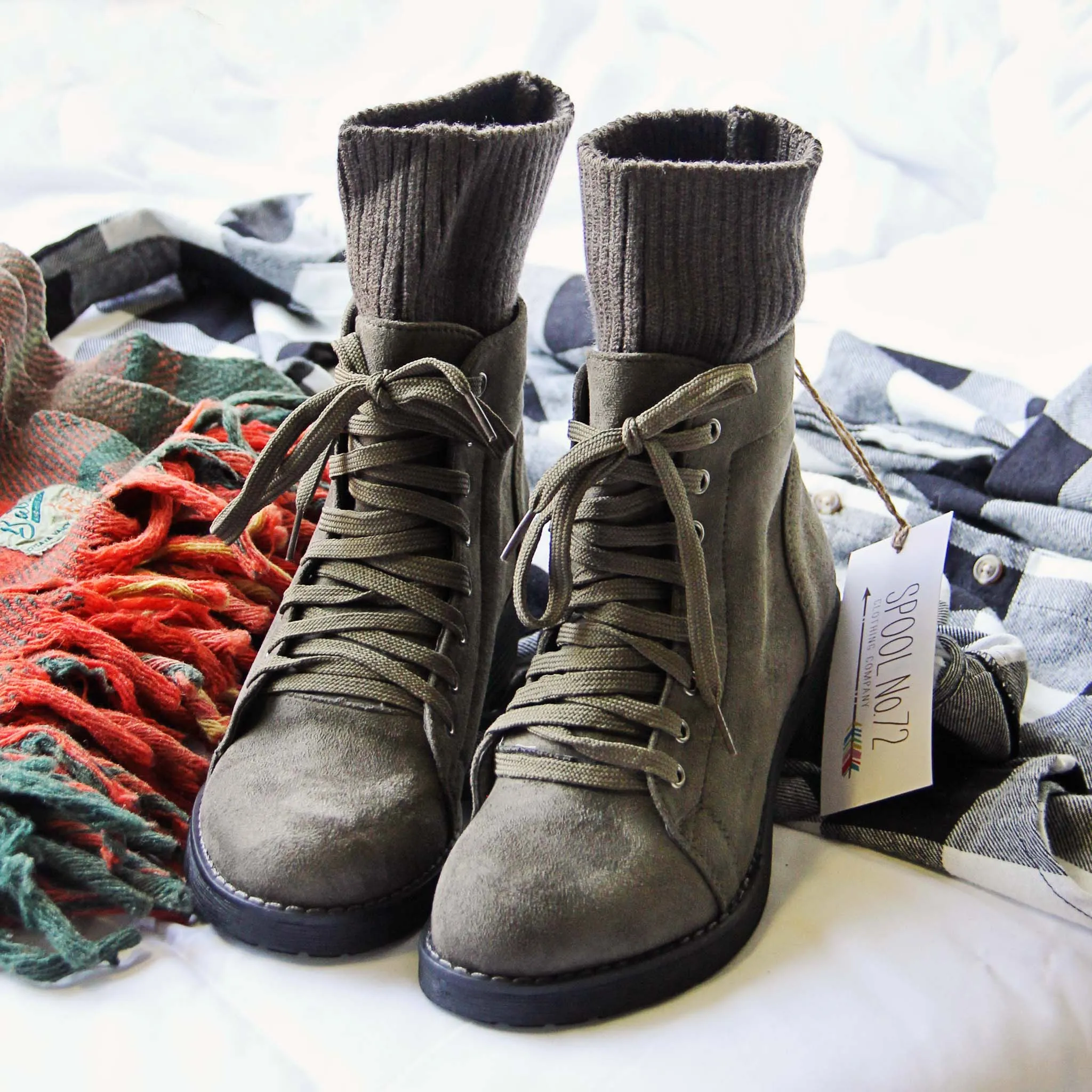 Sage & Sweater Boots