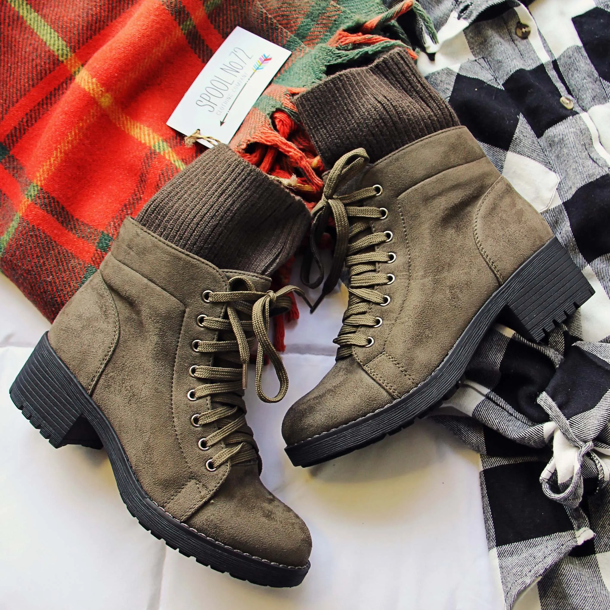 Sage & Sweater Boots