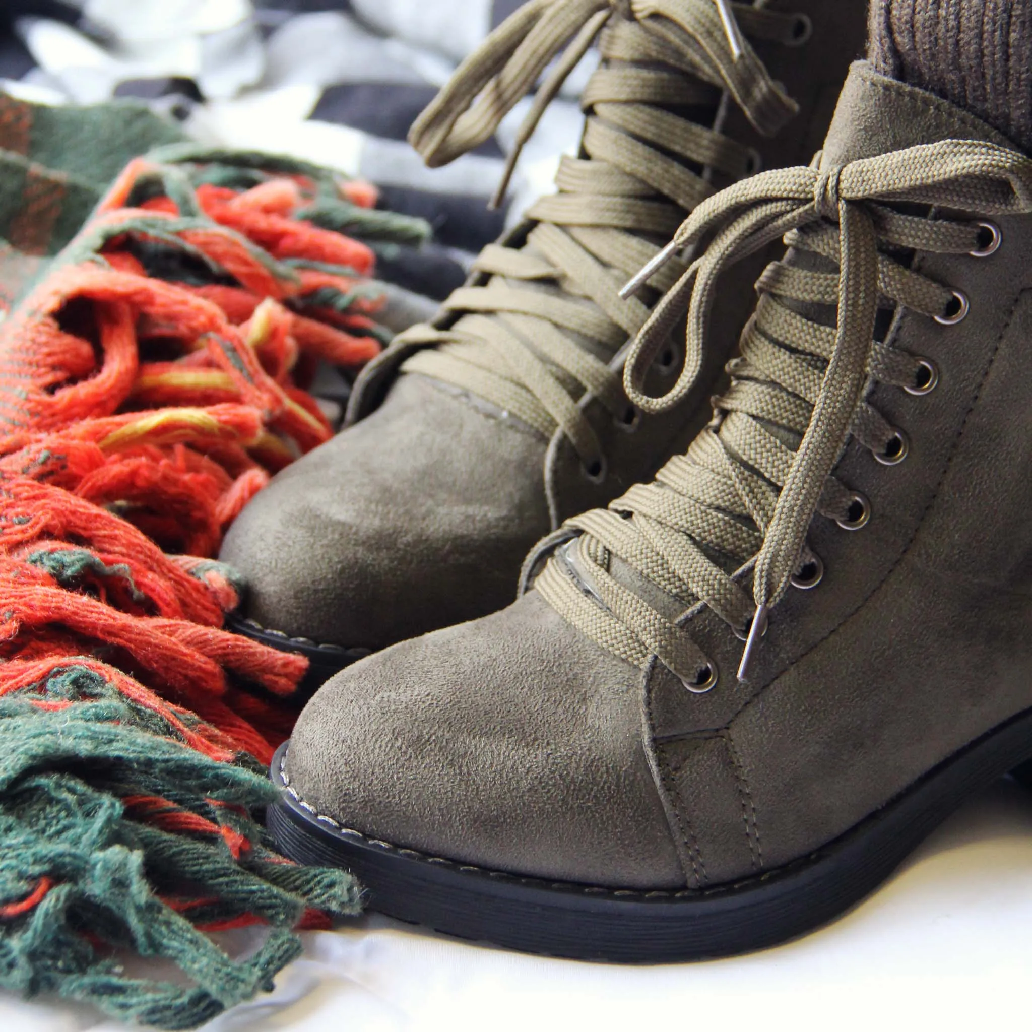 Sage & Sweater Boots
