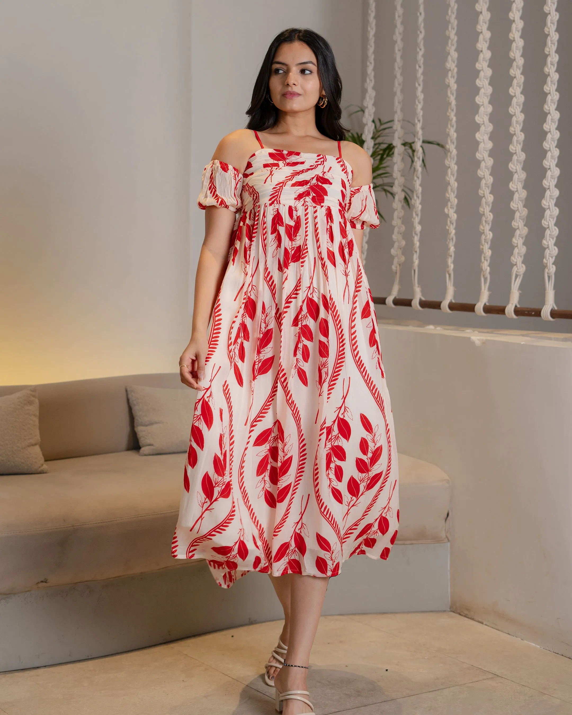Scarlet Leaf Vacation Dress