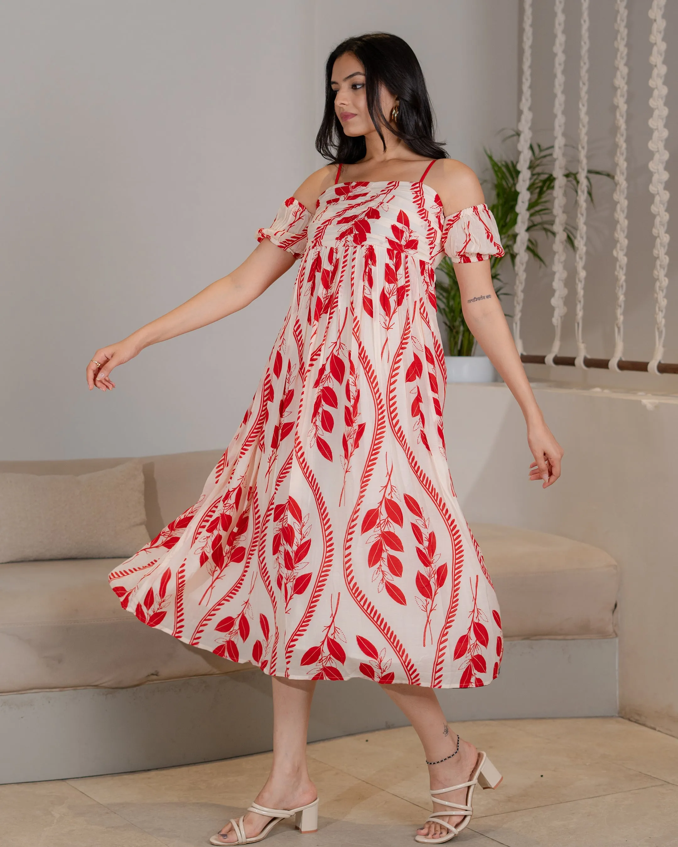Scarlet Leaf Vacation Dress