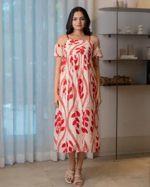 Scarlet Leaf Vacation Dress