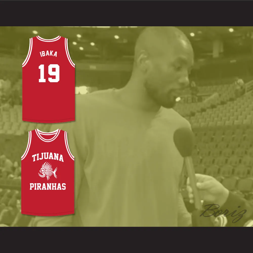 Serge Ibaka 19 Tijuana Piranhas Red Basketball Jersey Mexican Expansion Team