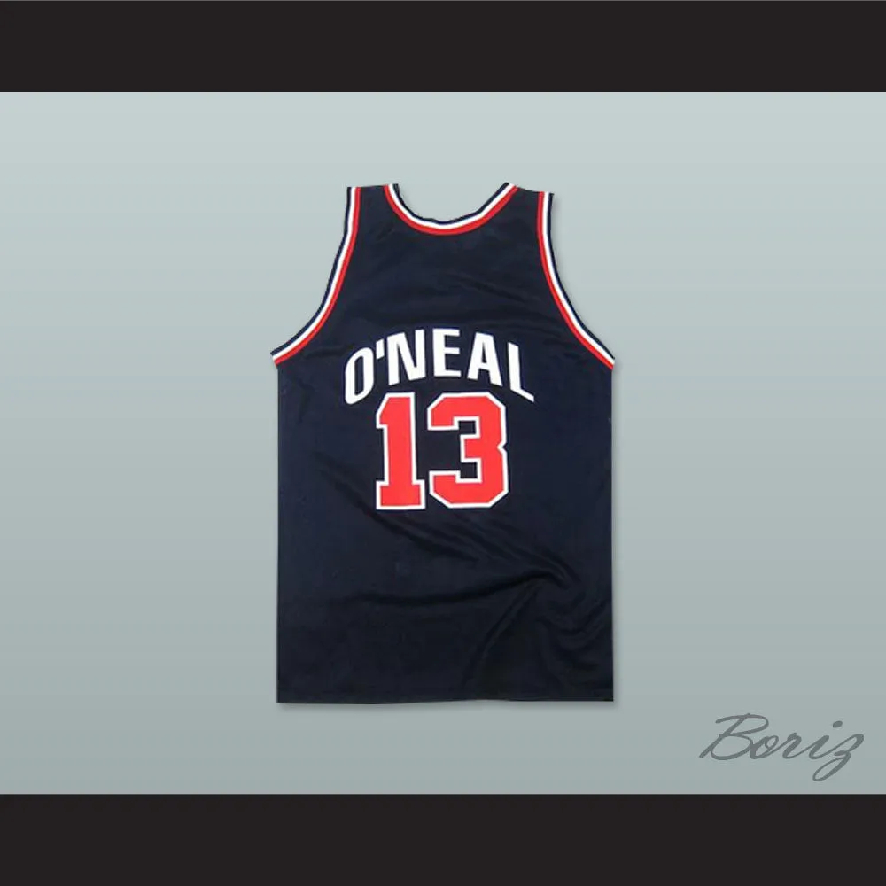 Shaquille O'Neal 13 USA Team Away Basketball Jersey