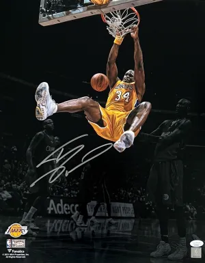 Shaquille O'Neal SHAQ Lakers Magic Signed Dunk Spotlight 16x20 Photo JSA