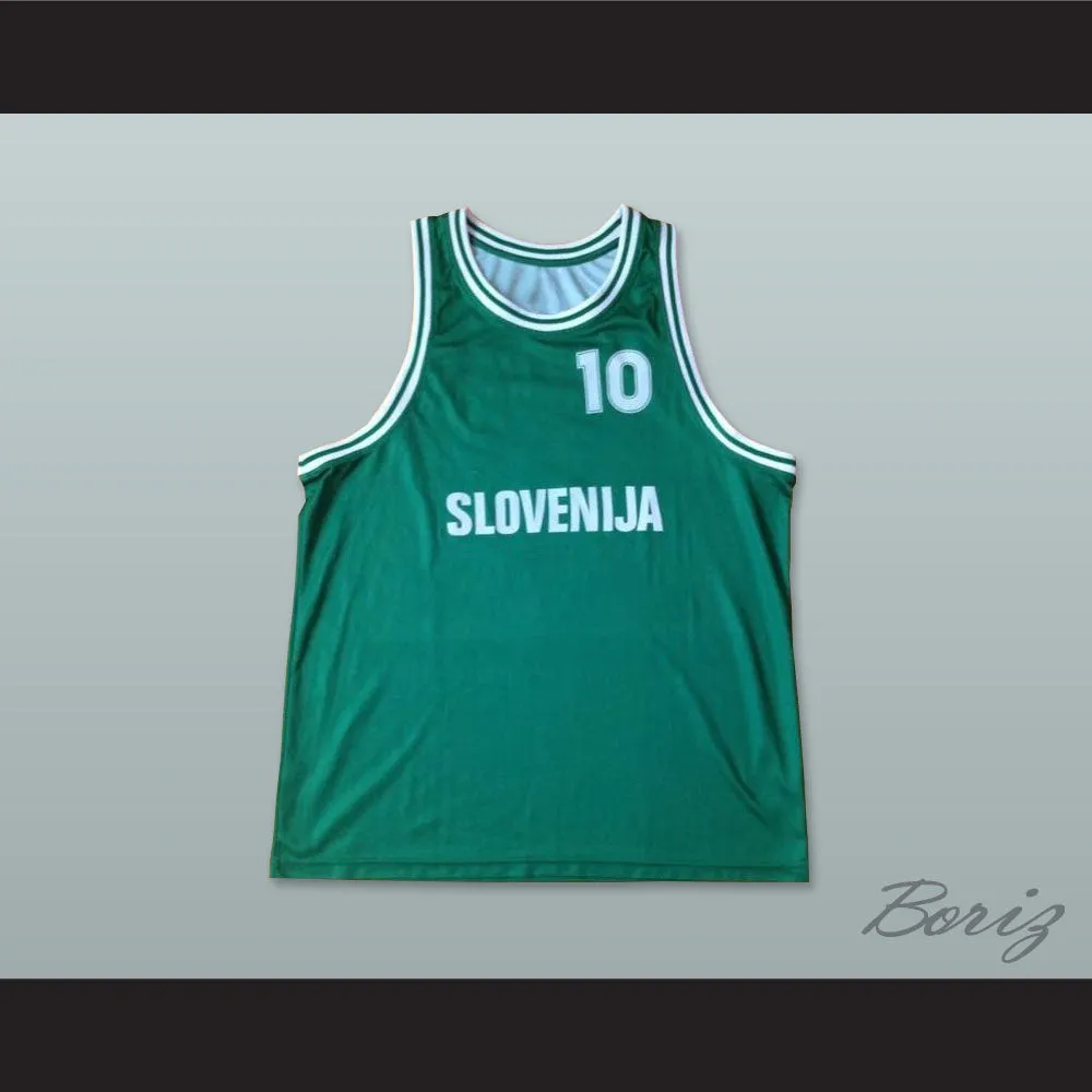 Slovenija 10 National Team Green Basketball Jersey