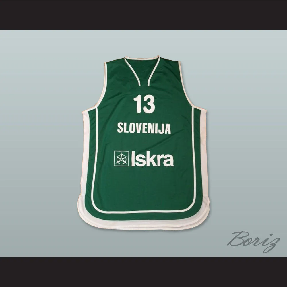 Slovenija 13 National Team Green Basketball Jersey