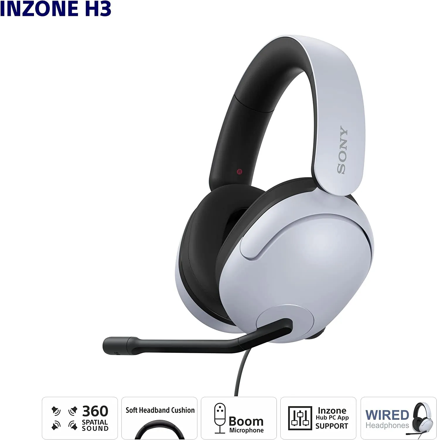 Sony - INZONE H3 Wired Gaming Headset – for PlayStation 5 and PC