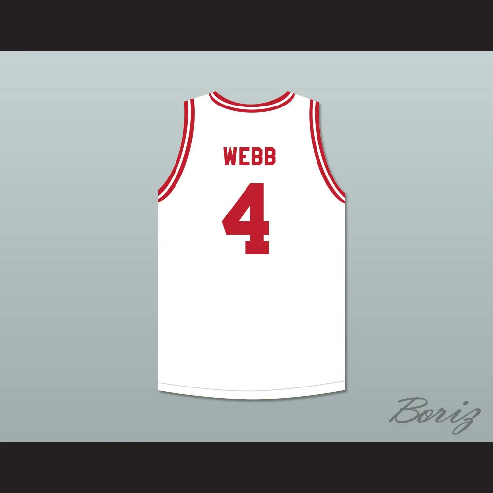 Spud Webb 4 Push Excel Pro Basketball Classic White Basketball Jersey 1988 Charity Event