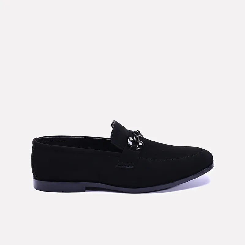 Steelman Black Velvet Dress Loafers 0111305