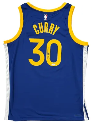 Stephen Curry Golden State Warriors Signed Blue NBA Swingman Nike Jersey JSA LOA