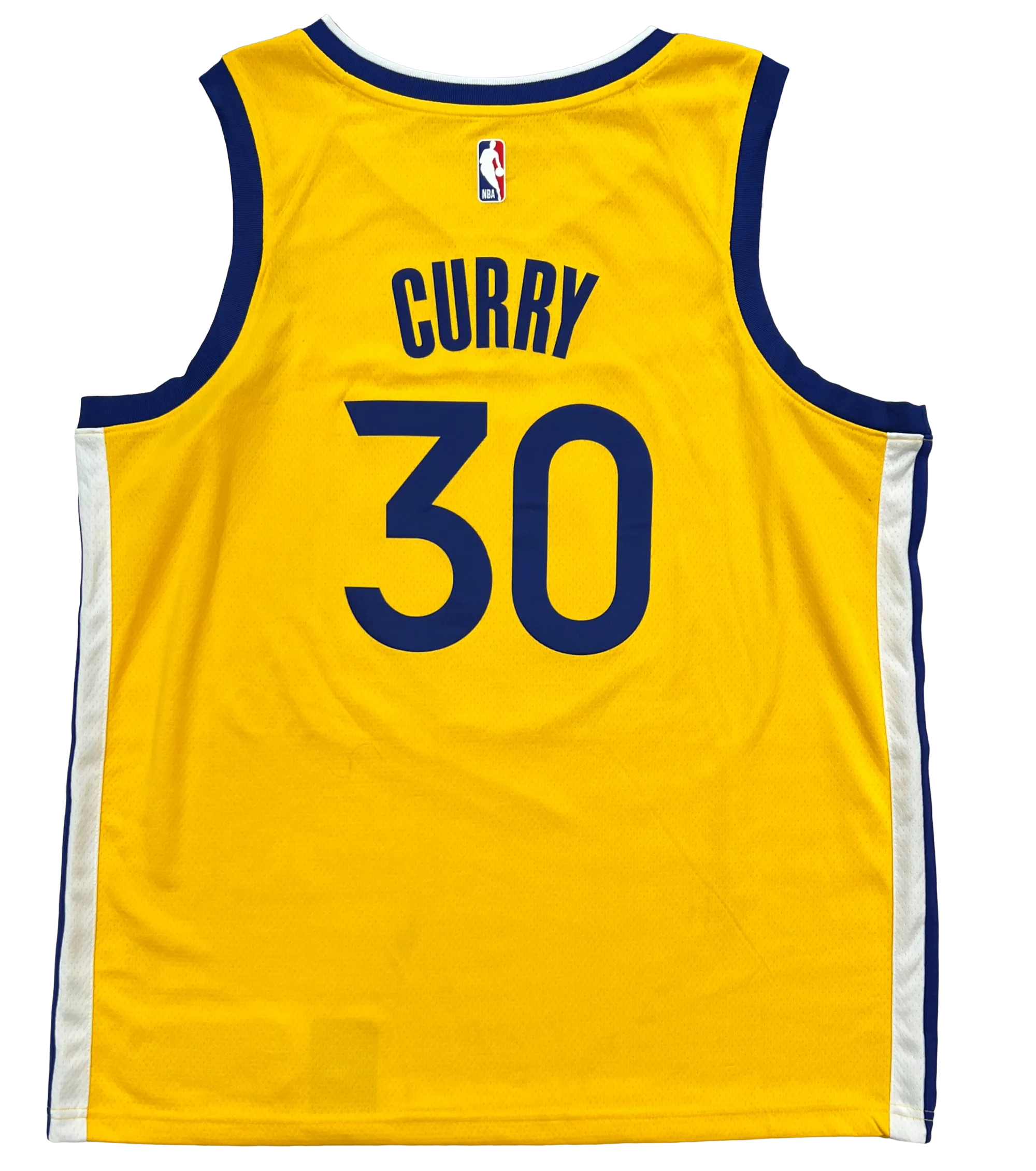 Stephen Curry Warriors Signed The Bay Gold Swingman Nike Jersey JSA LOA