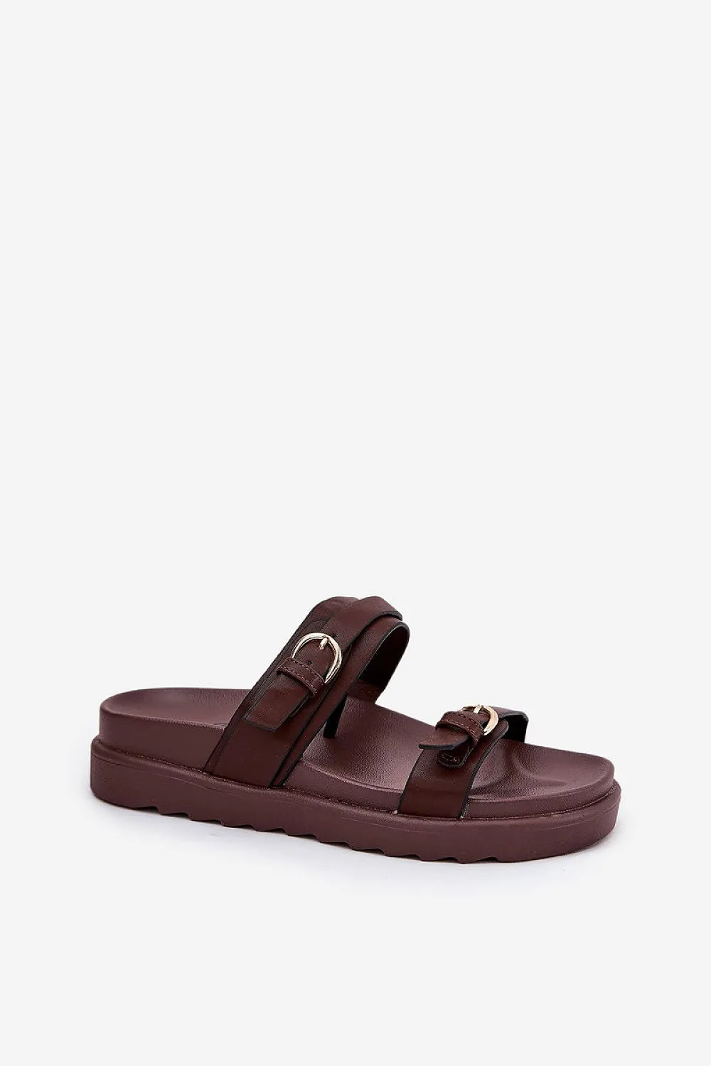Stylish women slides on a platform