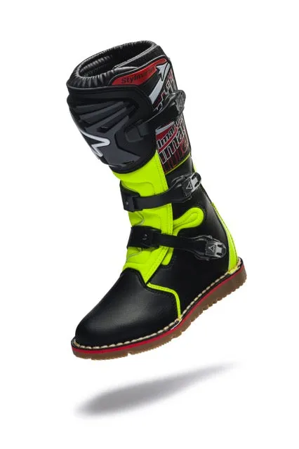 Stylmartin Impact Pro Black Yellow WP Motorcycle Riding Boots