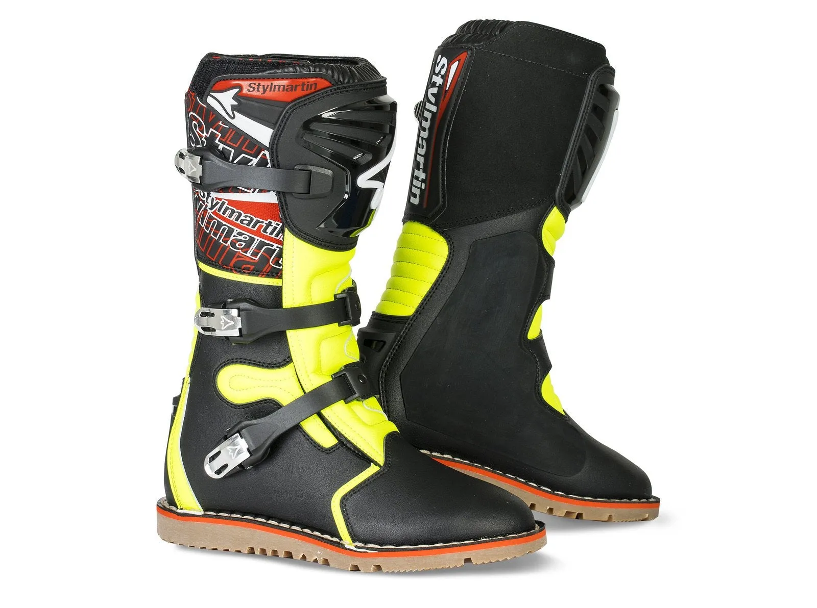 Stylmartin Impact Pro Black Yellow WP Motorcycle Riding Boots