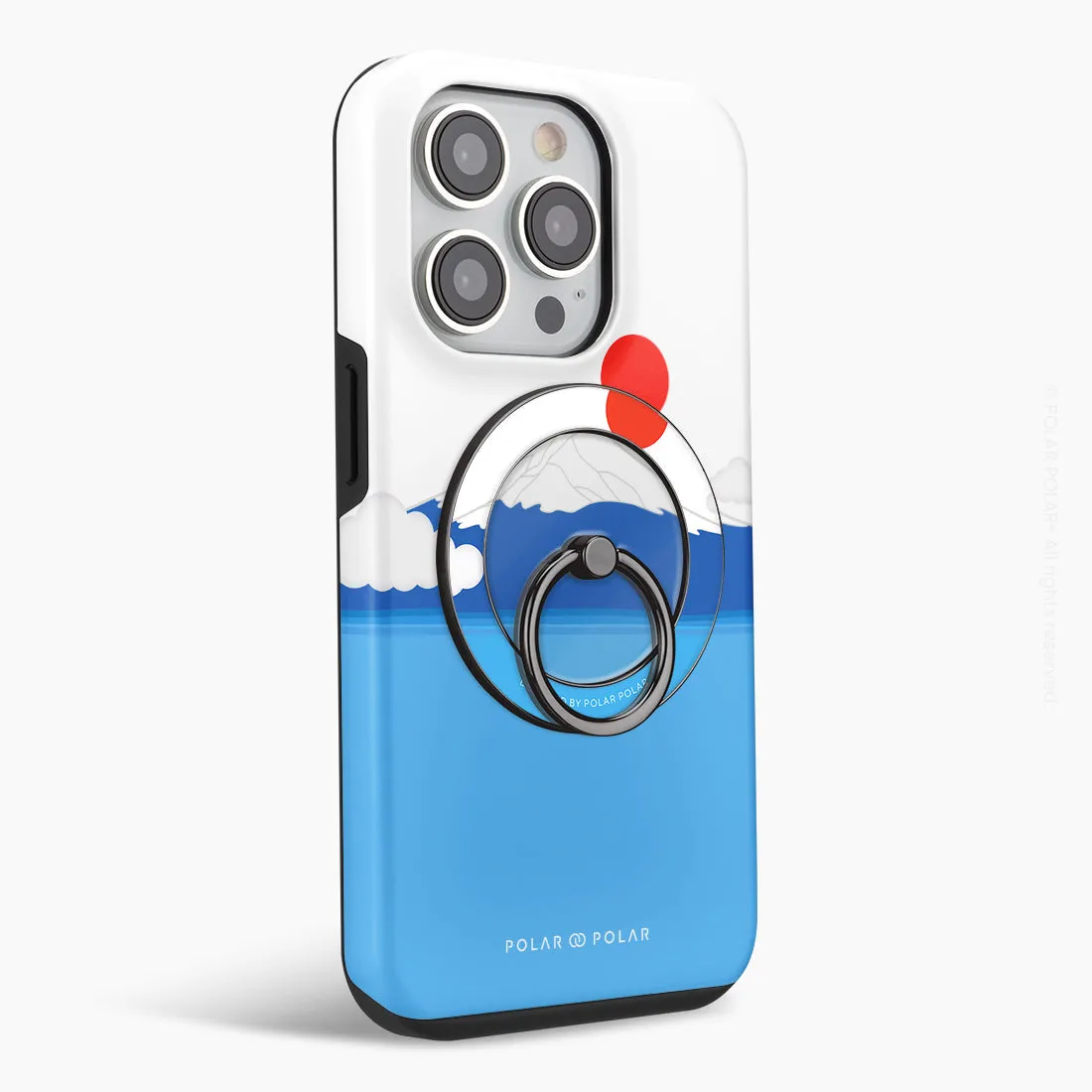 Summer Fujisan - Black MagSafe Phone Grip and Ring Holder Stand