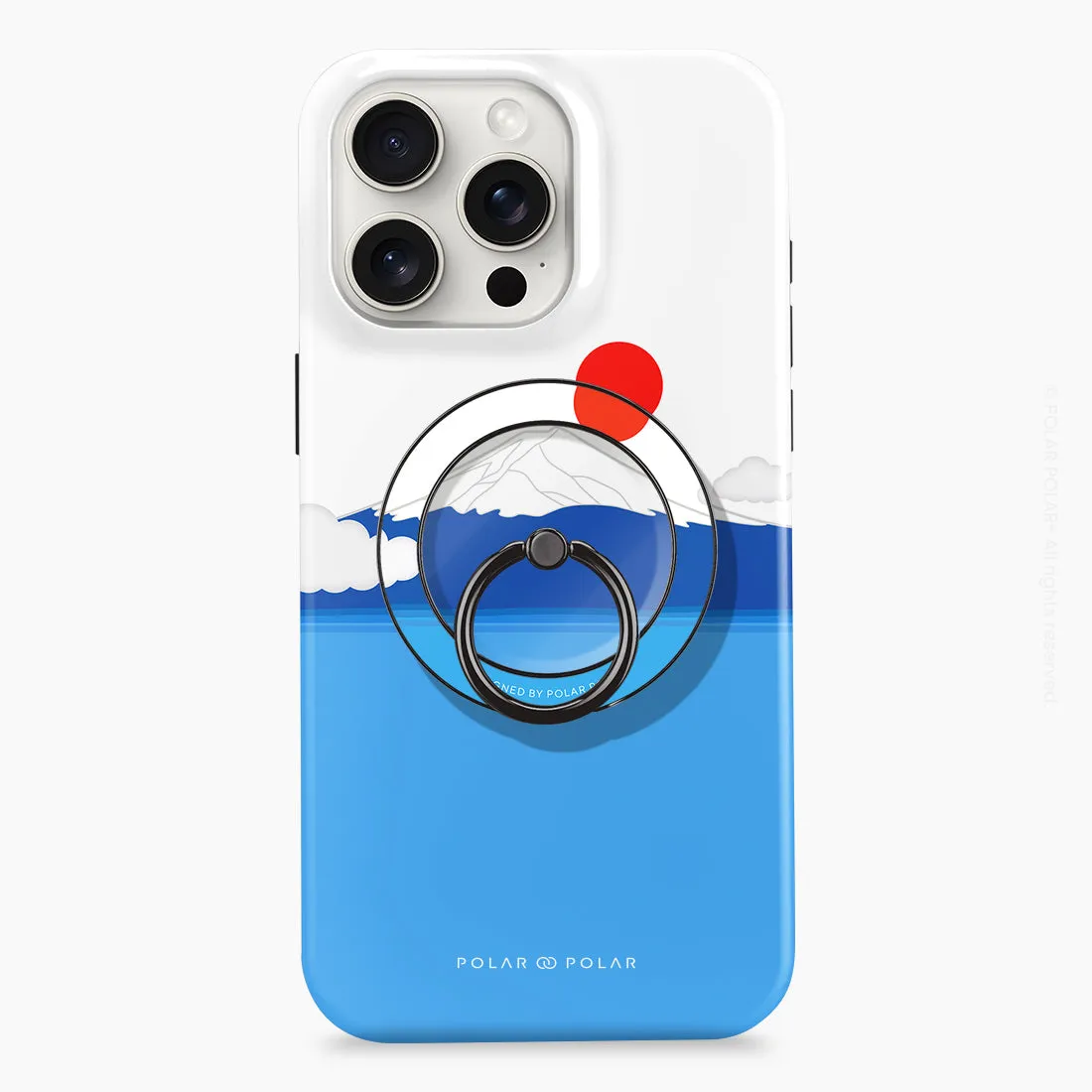 Summer Fujisan - Black MagSafe Phone Grip and Ring Holder Stand