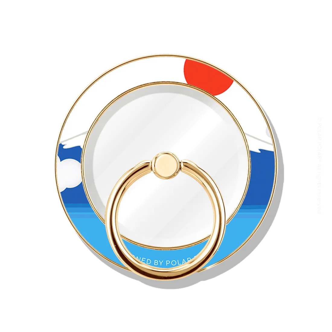 Summer Fujisan - Golden MagSafe Phone Grip and Ring Holder Stand