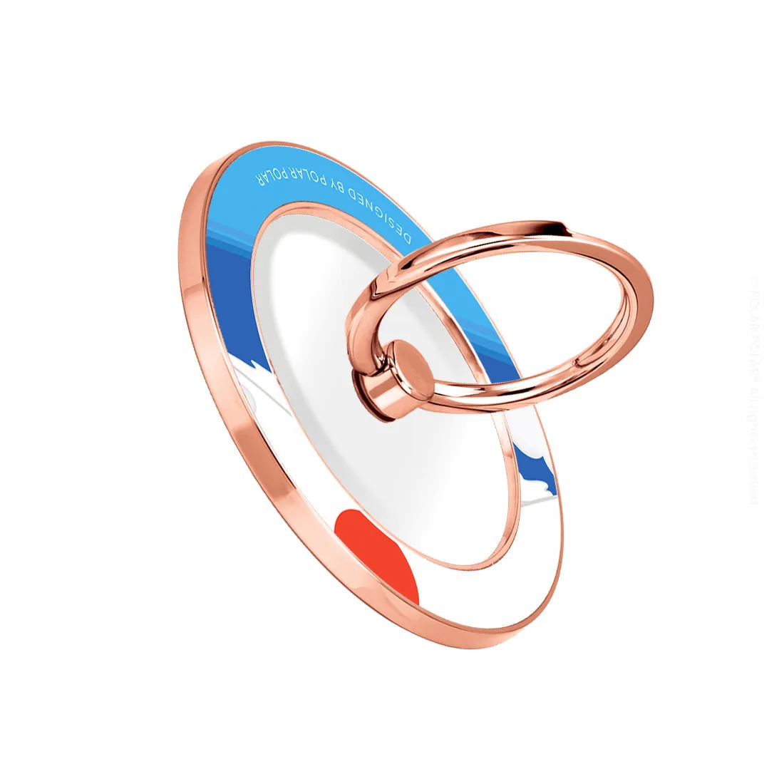 Summer Fujisan - Rose Gold MagSafe Phone Grip and Ring Holder Stand