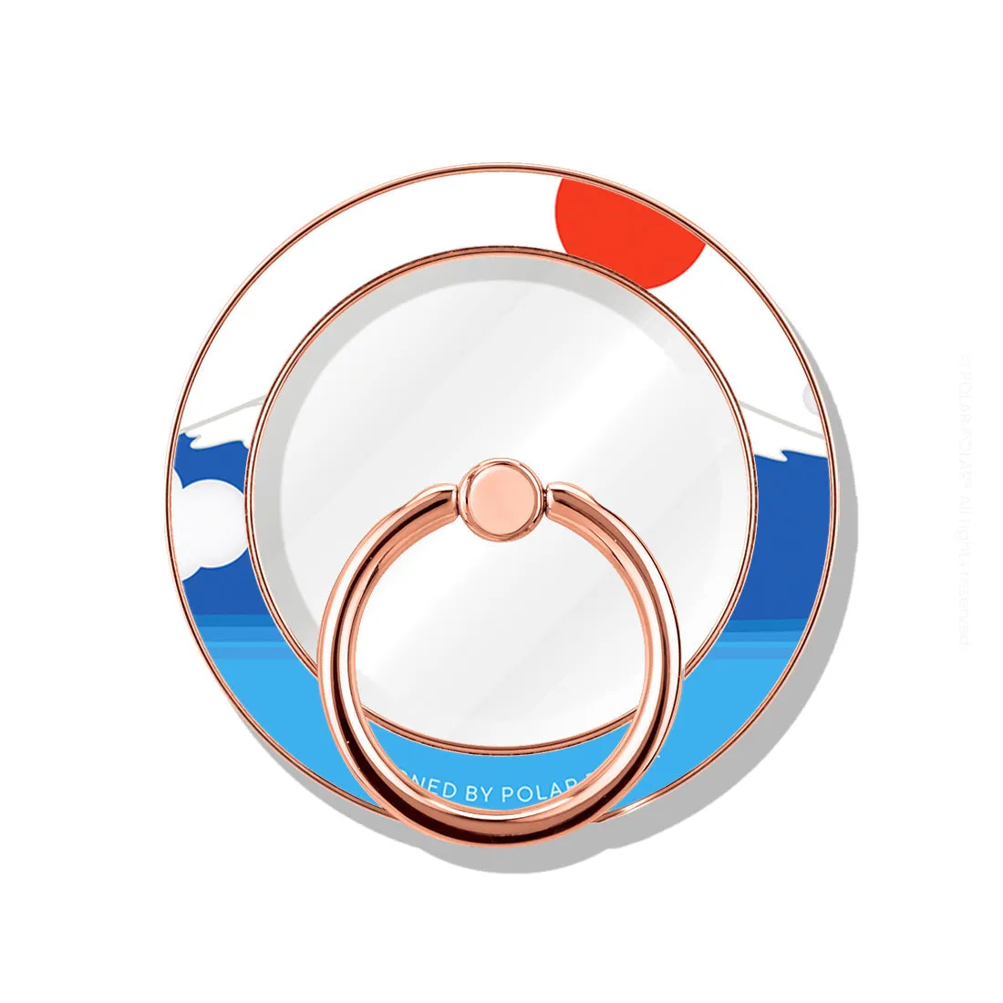 Summer Fujisan - Rose Gold MagSafe Phone Grip and Ring Holder Stand