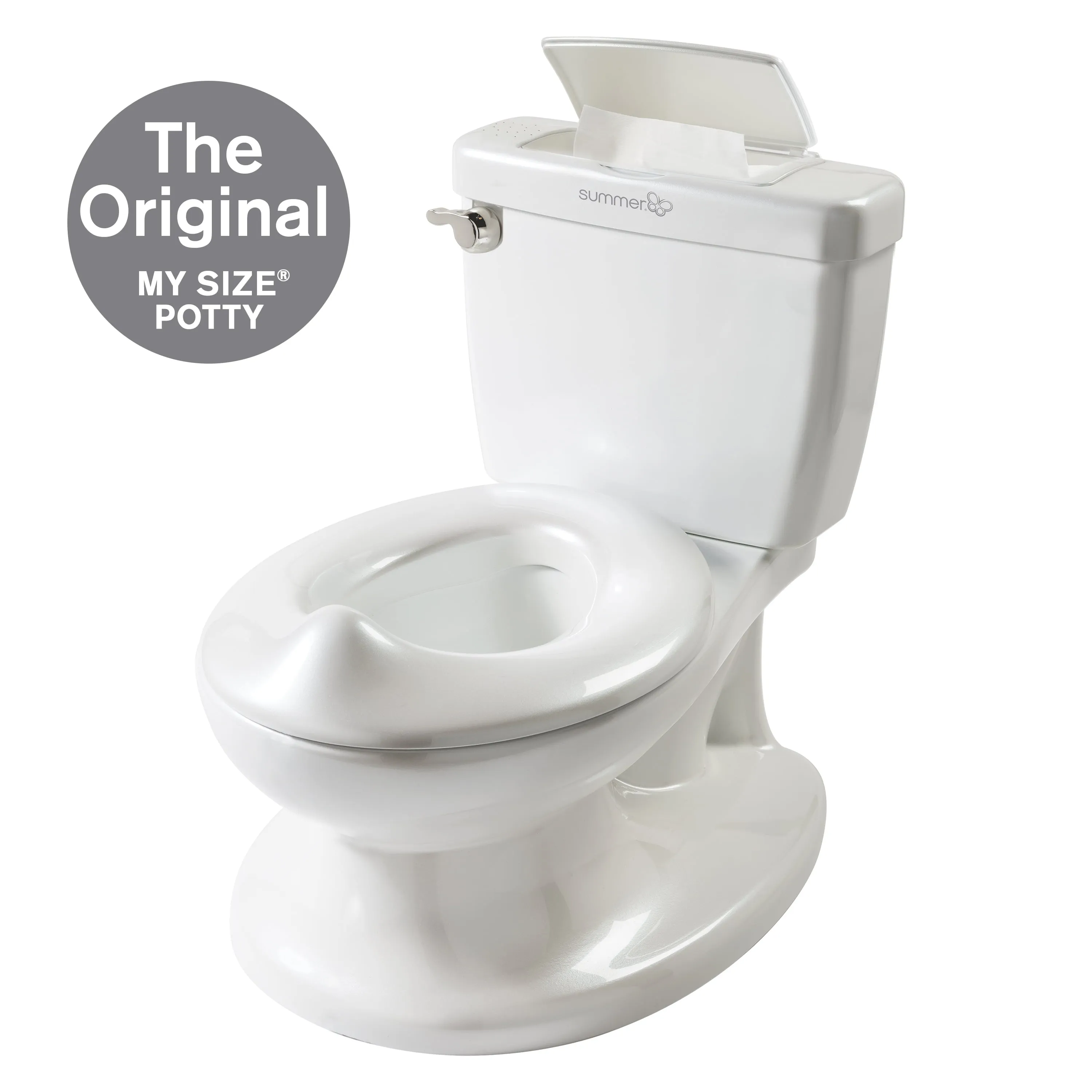 Summer Infant My Size Potty Training Toilet Toddler Boys & Girls Flushing