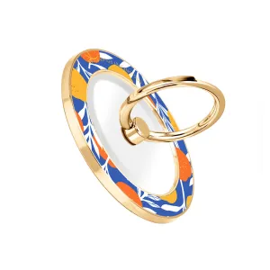 Summer Tangerine - Golden MagSafe Phone Grip and Ring Holder Stand