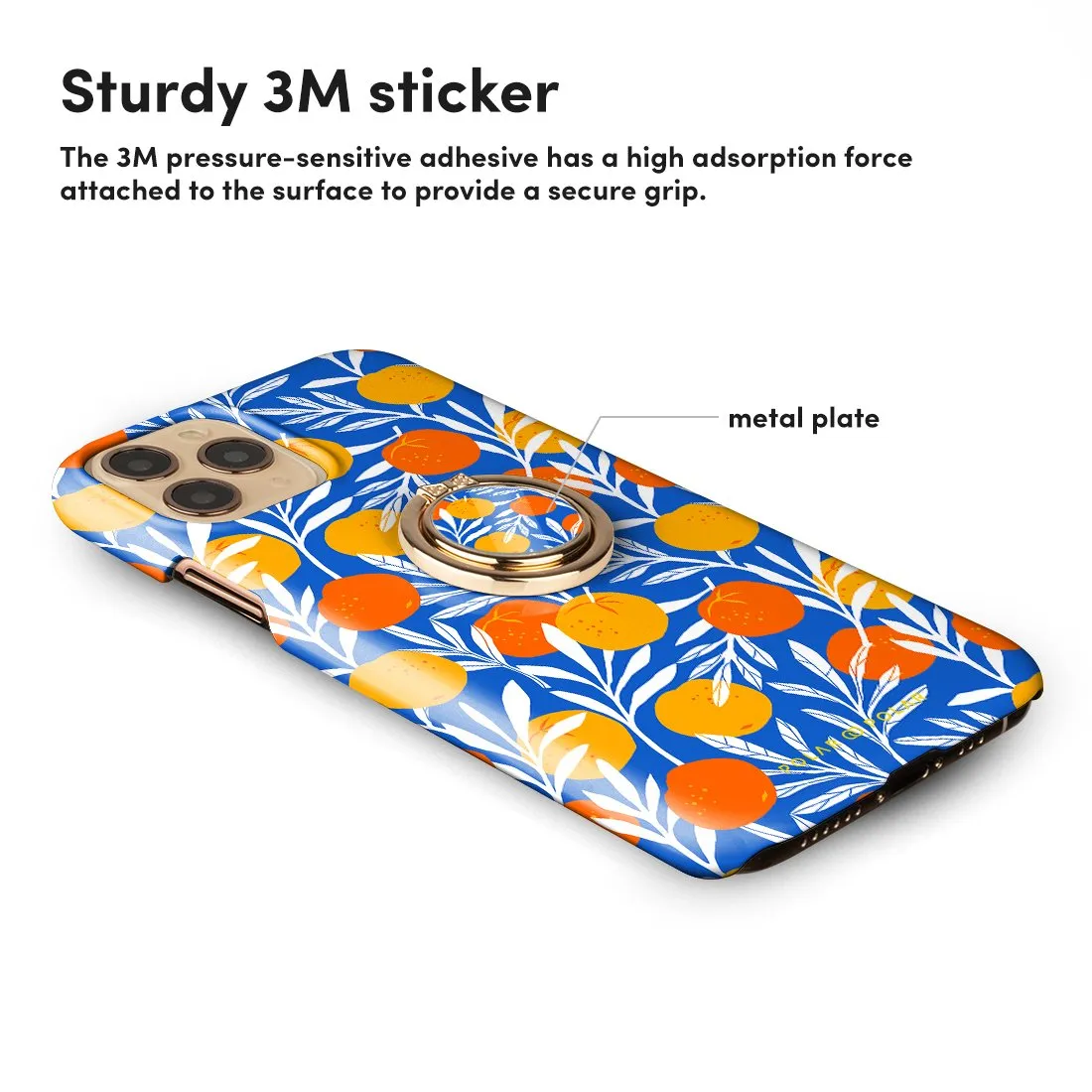 Summer Tangerine | Phone Ring Holder  (Non-MagSafe)