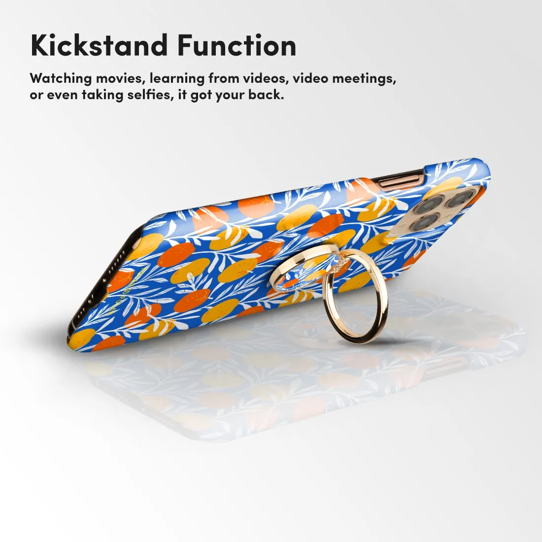 Summer Tangerine | Phone Ring Holder  (Non-MagSafe)