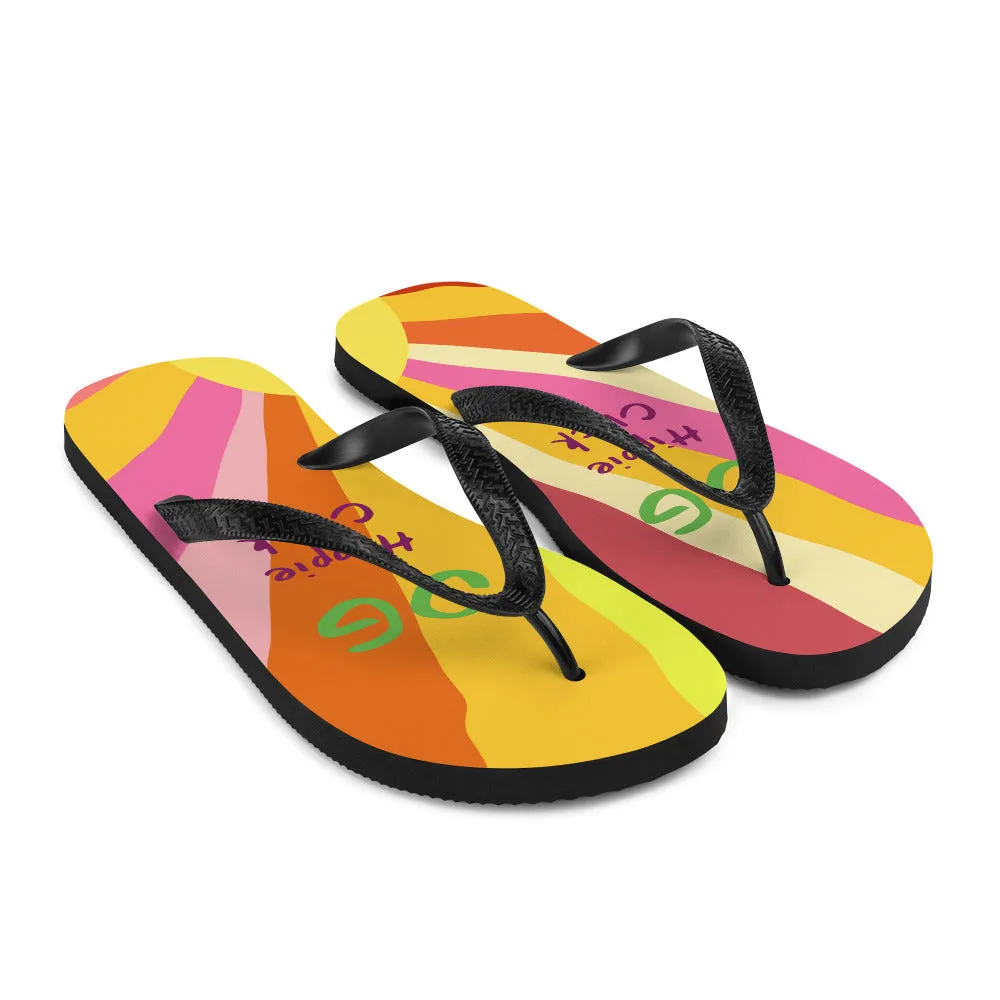 Sun Rays Flip-Flops