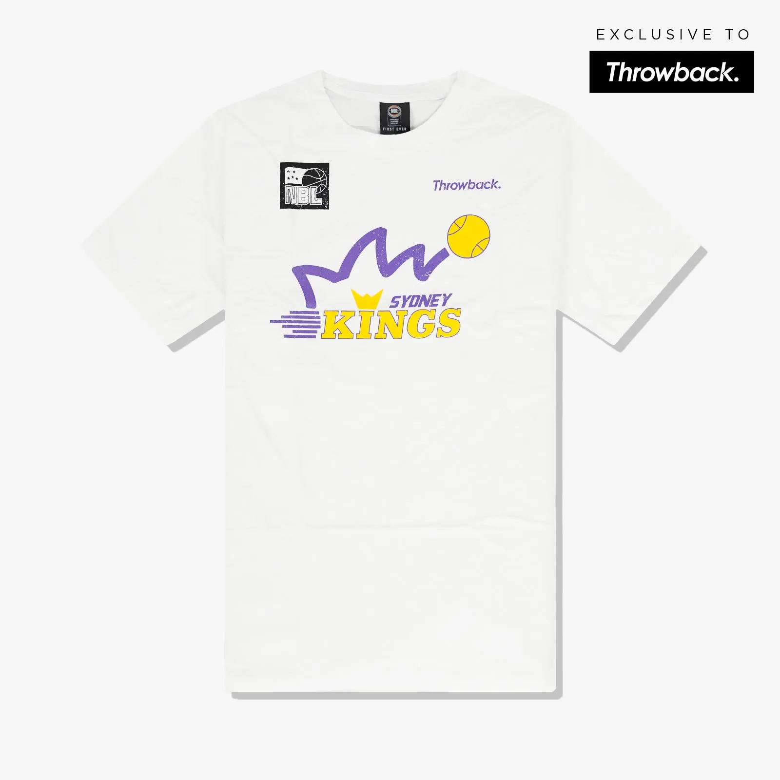 Sydney Kings X Throwback Heritage Graphic Tee - White
