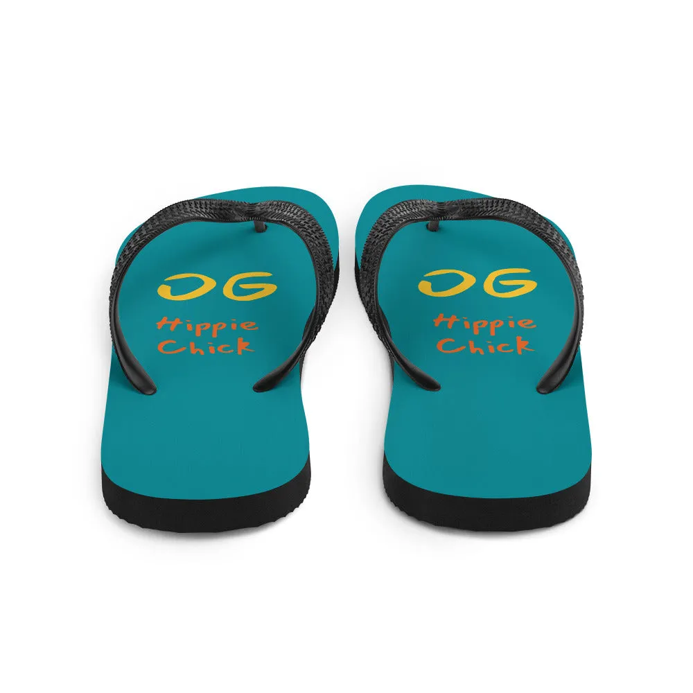 Teal Flip-Flops