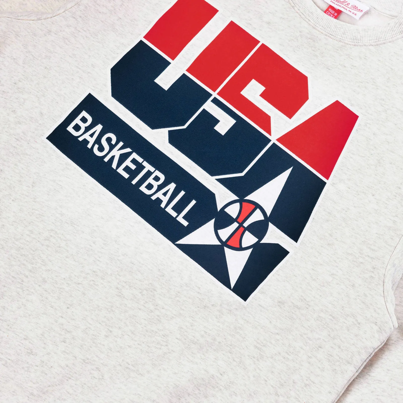 Team USA Crew Sweatshirt - Vintage Grey Marl