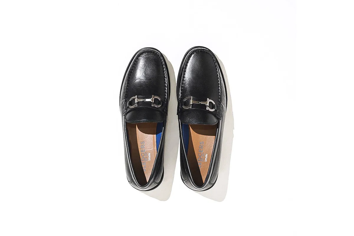 Temple Horsebit Casual Loafer - Black