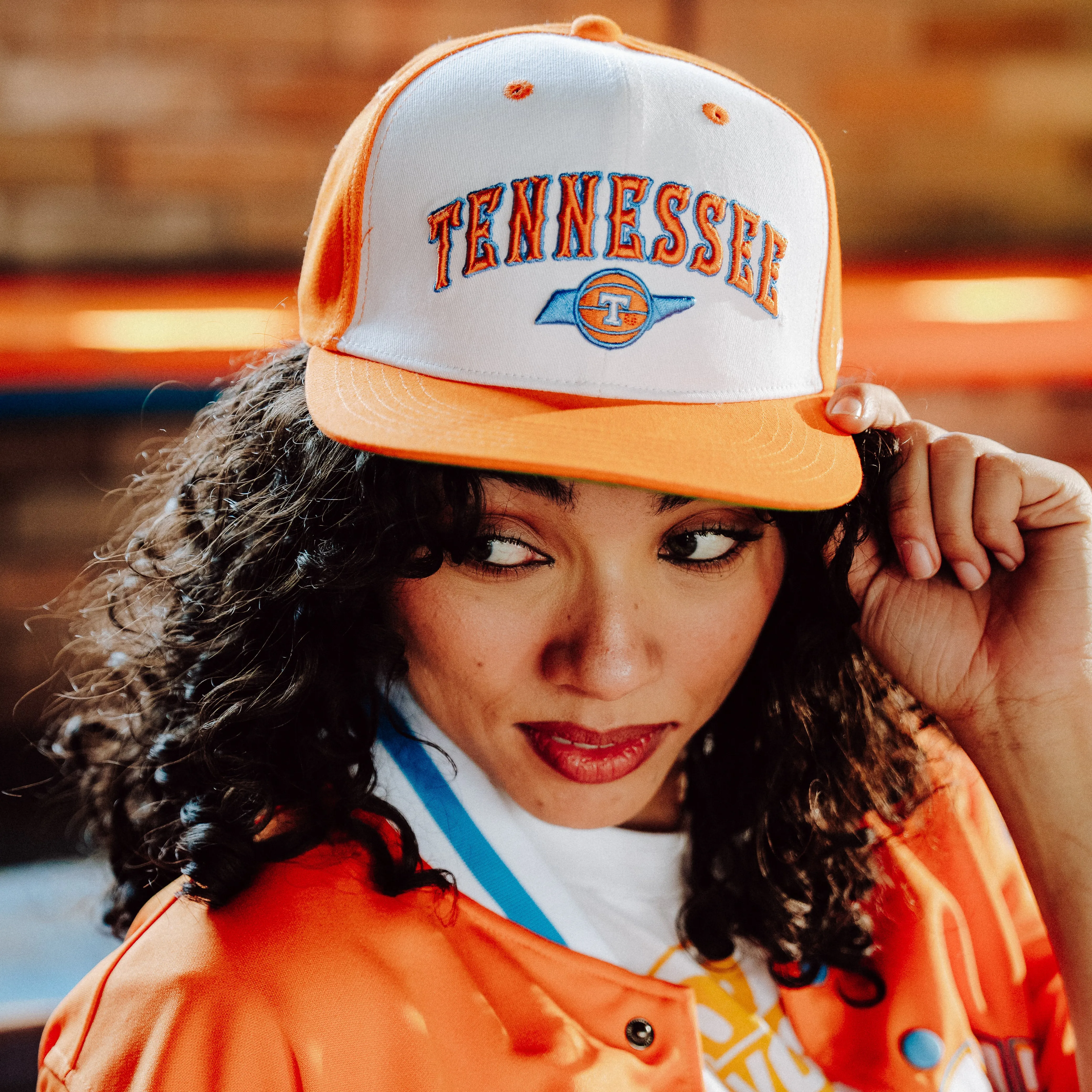 Tennessee Volunteers Basketball 1970s Logo Snapback Hat