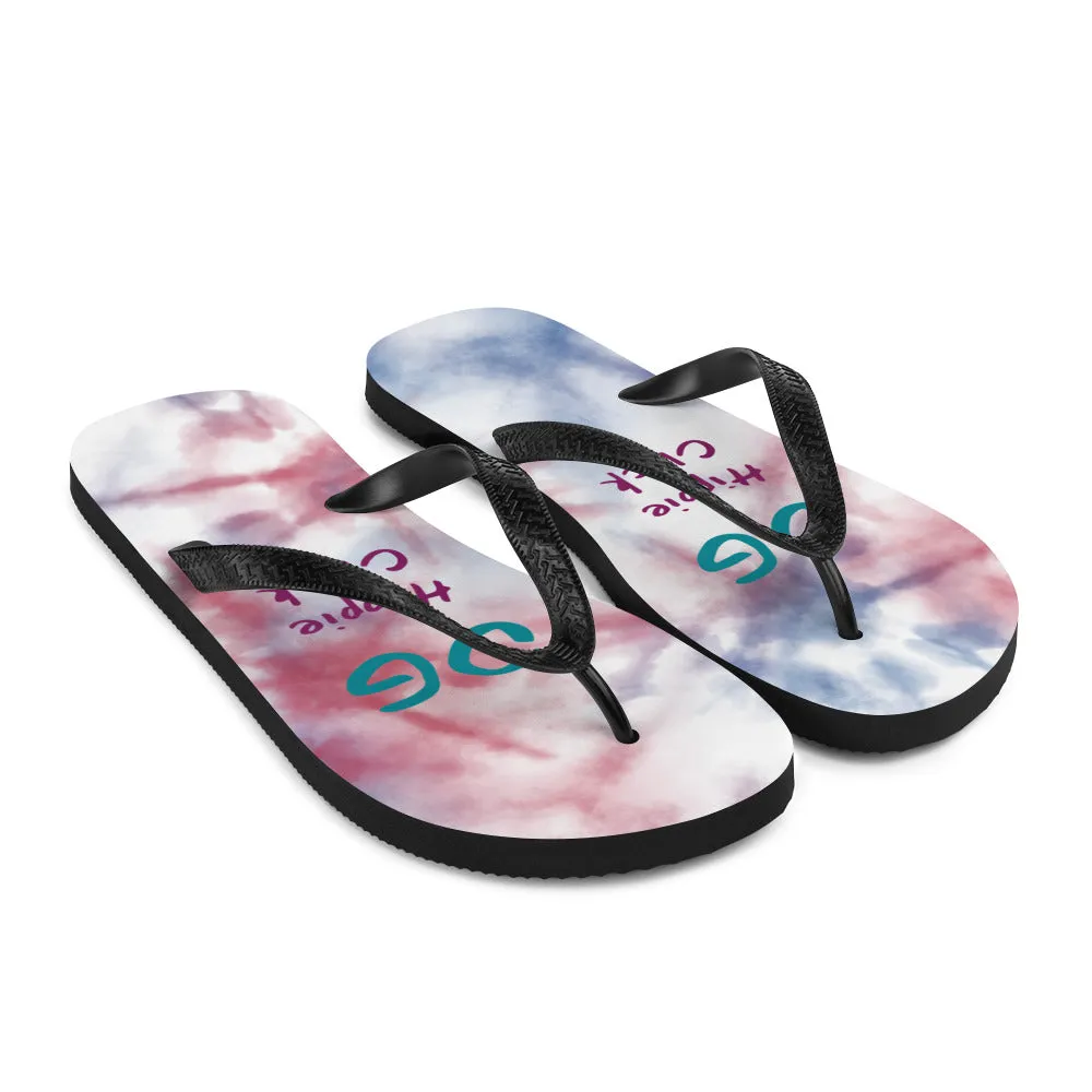 Tie Dye Flip-Flops