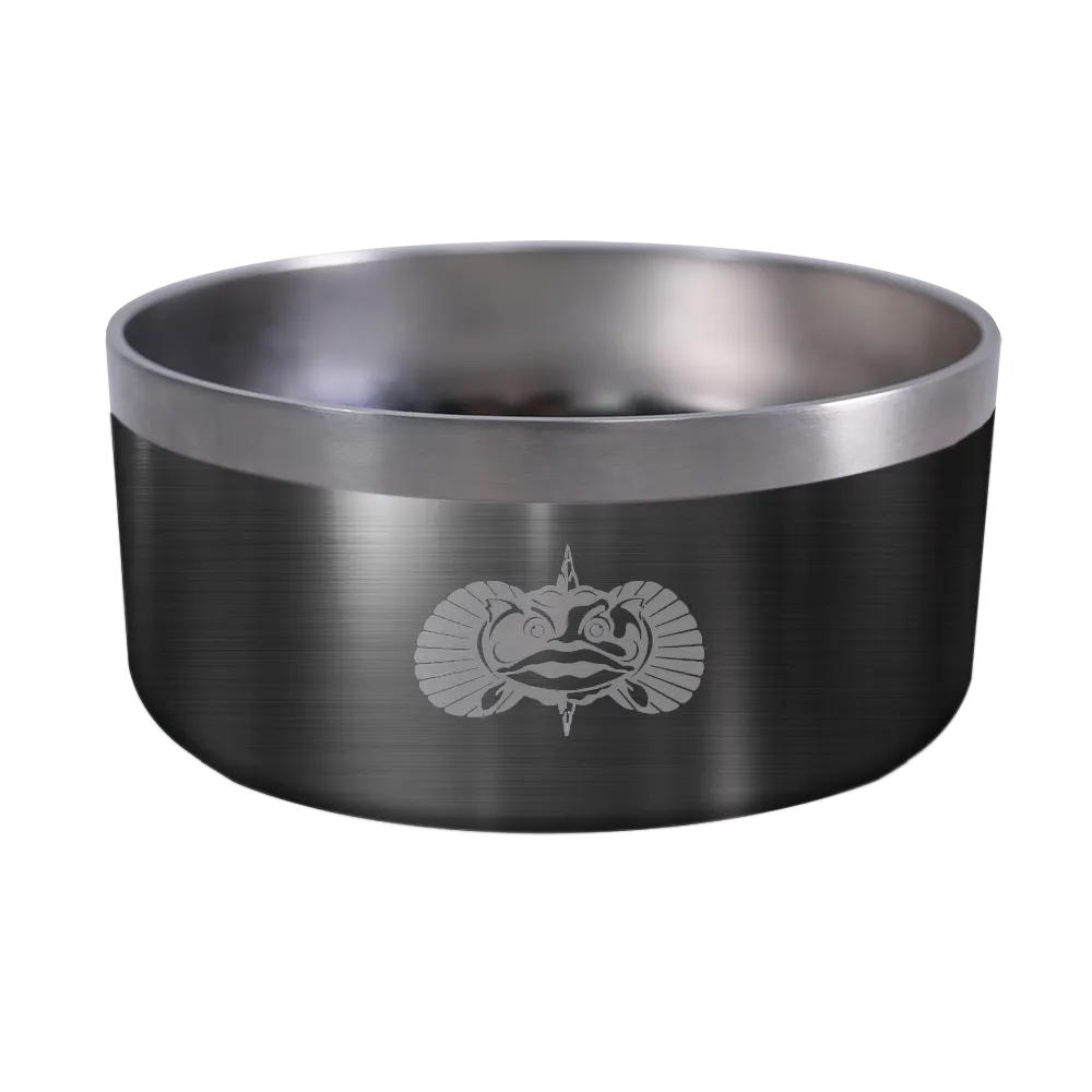 Toadfish Dog Bowl - Graphite