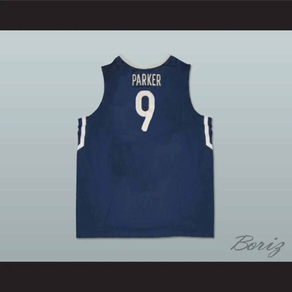 Tony Parker France National Team Blue Basketball Jersey