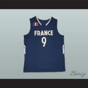 Tony Parker France National Team Blue Basketball Jersey