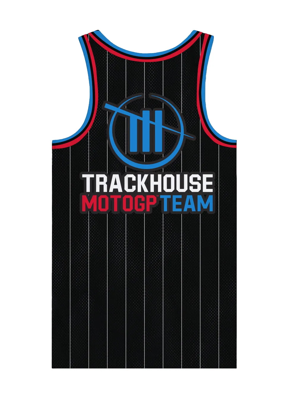Trackhouse MotoGP Team Lifestyle Unisex Striped Basketball Singlet