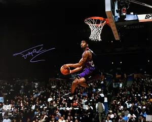 Tracy McGrady Toronto Raptors Signed 2000 Slam Dunk Contest 16x20 Photo BAS