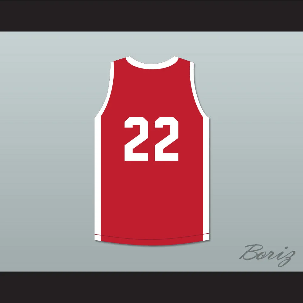 Tyrone Corbin 22 Push Excel Pro Basketball Classic Red Basketball Jersey 1985 Charity Event