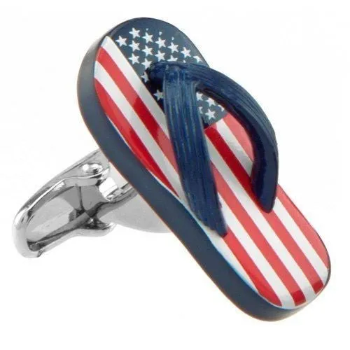 USA Flip Flop Cufflinks