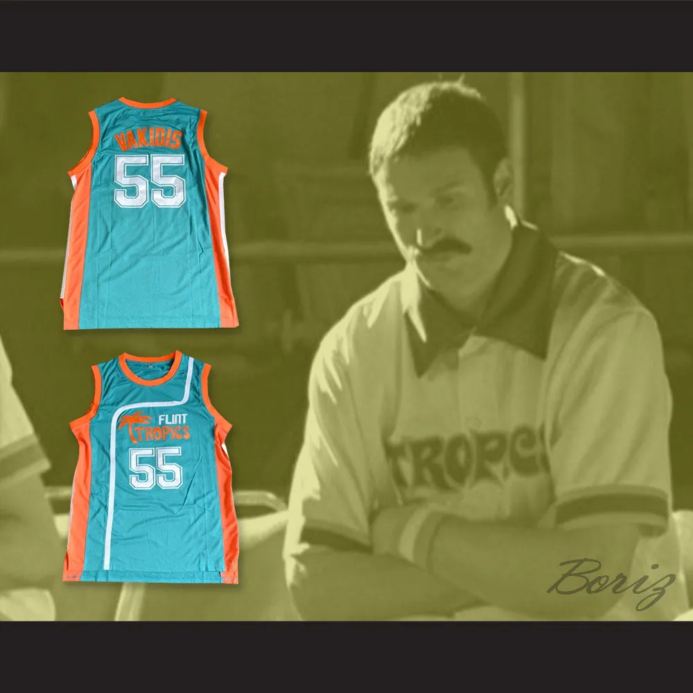 Vakidis 55 Flint Tropics Teal Basketball Jersey Semi Pro