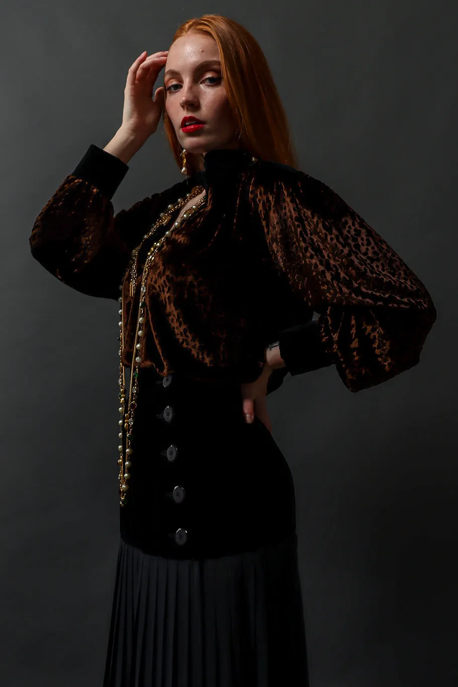 Velvet Cheetah Top