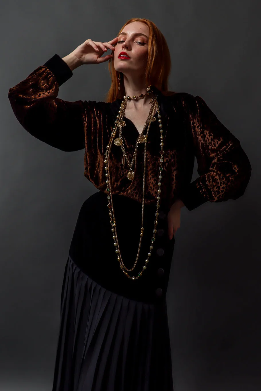 Velvet Cheetah Top