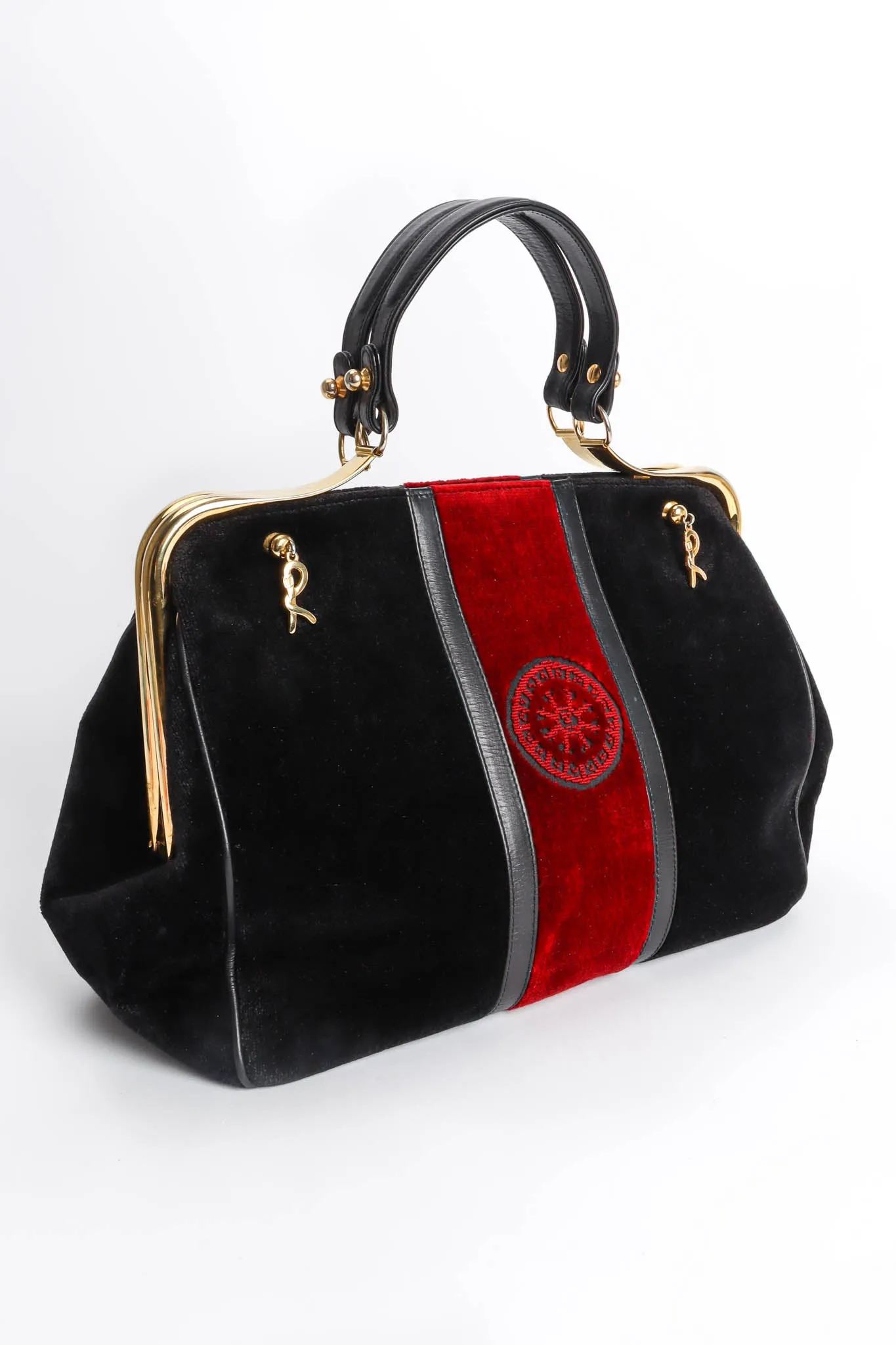 Velvet Stripe Caravel Frame Bag