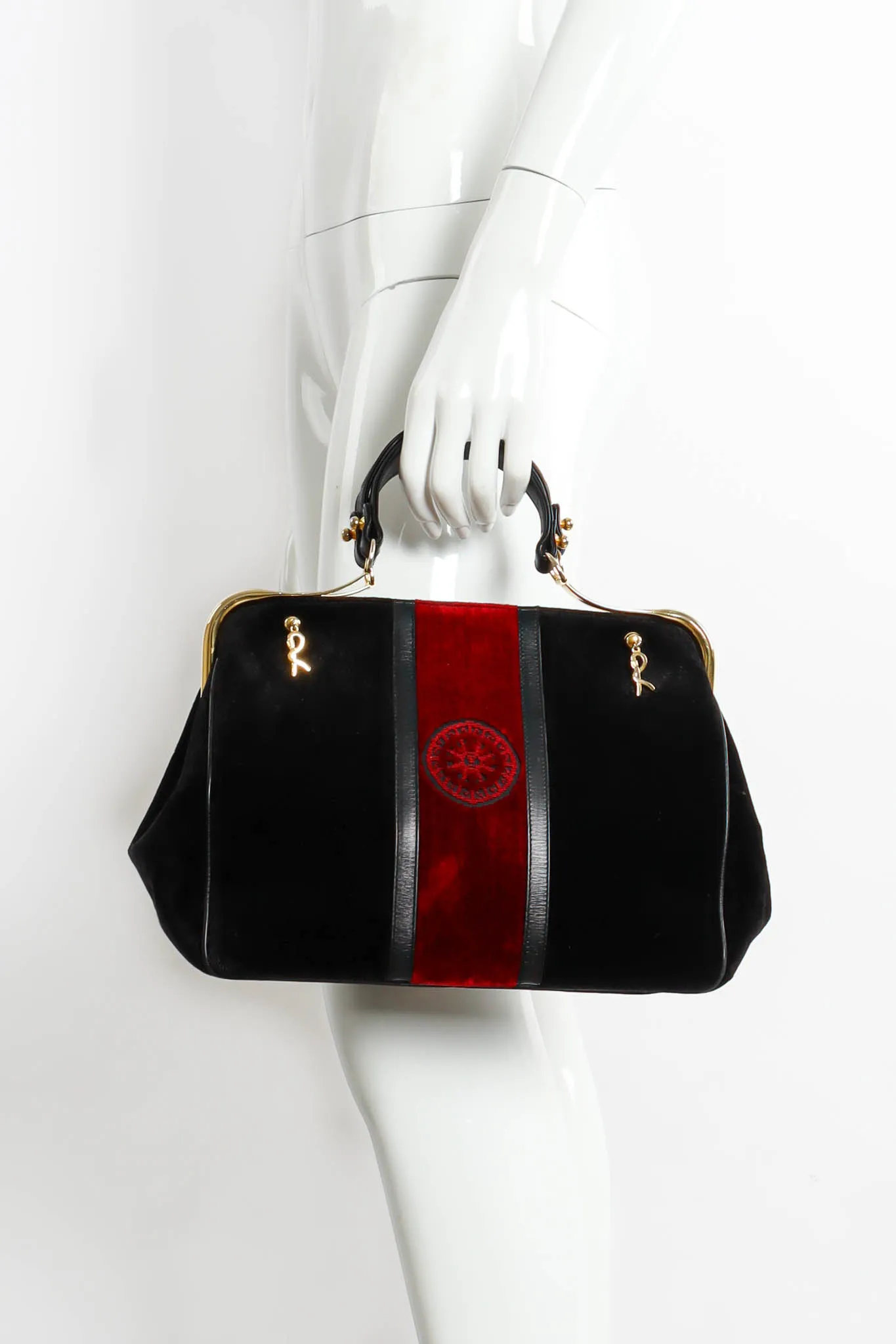 Velvet Stripe Caravel Frame Bag